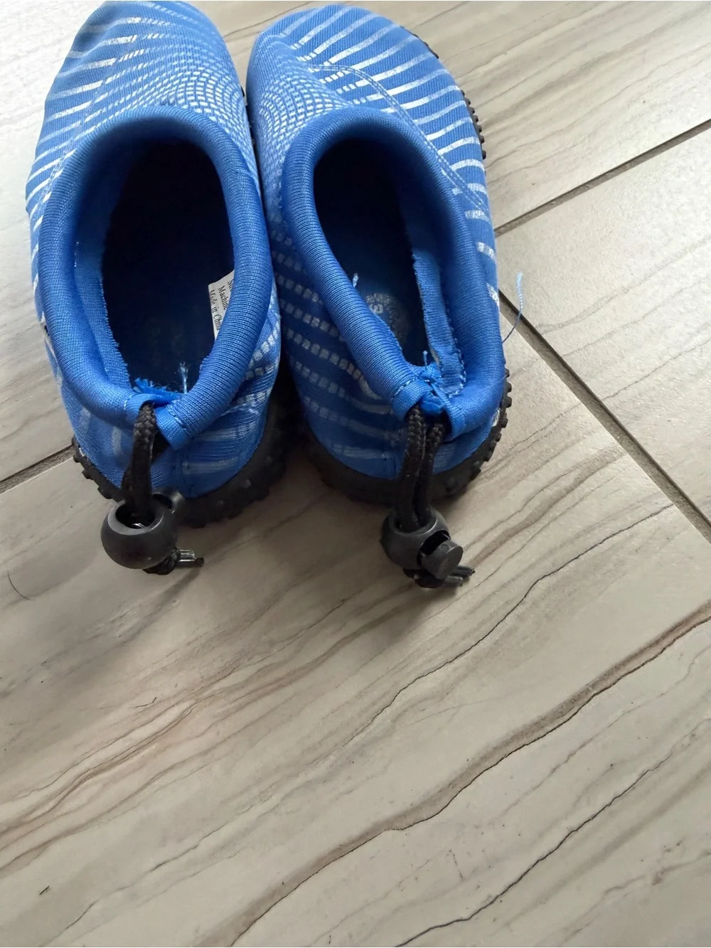 Kids Blue Slip-On Water Shoes with Grippy Sole